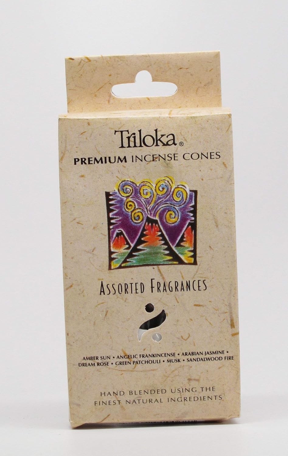 Triloka, Incense Cones Assorted Fragrances, 5 Pieces, 20