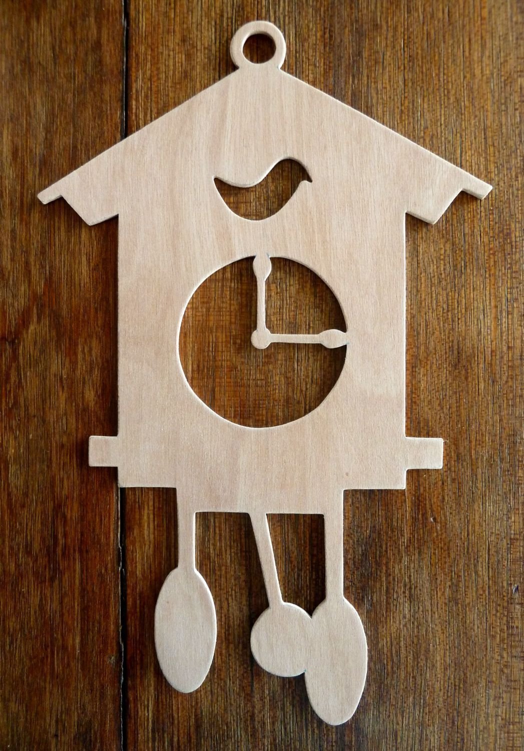'Cuckoo Clock' A Fantastic Hand Crafted MDF Drawing Template 11" x