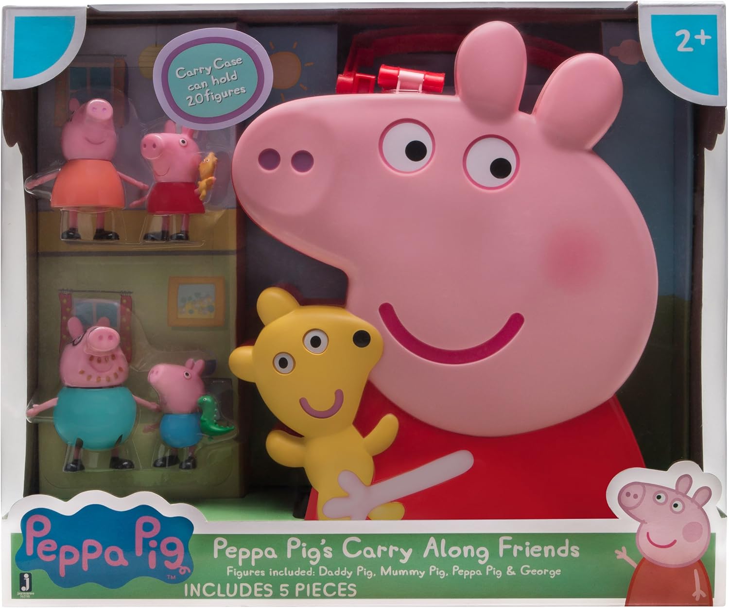 peppa pig carry case with figures