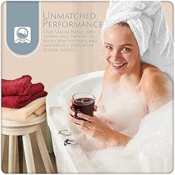 MAURA Basics Performance Bath Towels 100% Turkish