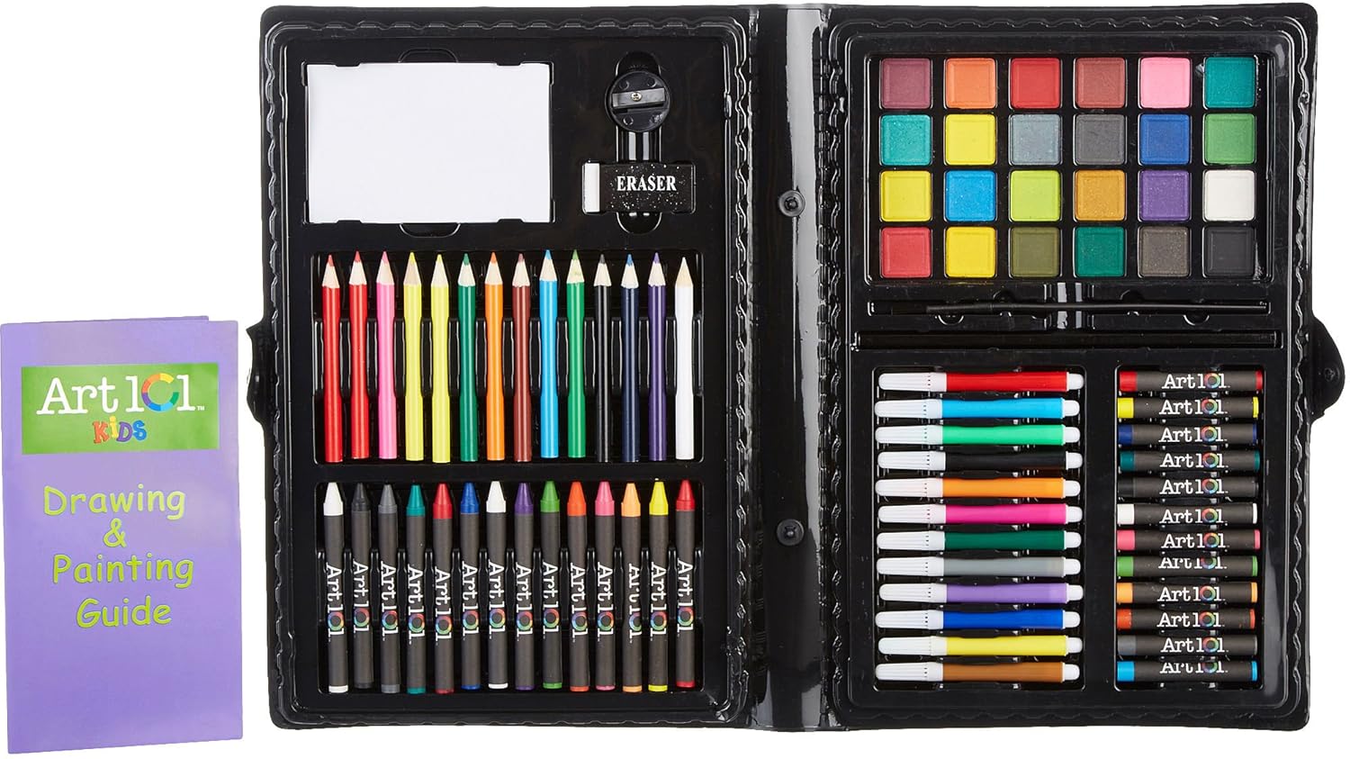 Amazoncom Art 101 Artist Kit With Learning Guide Inside 101 Pieces