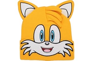 Bioworld Sega Sonic The Hedgehog Tails Big Face Kids Beanie with Ears