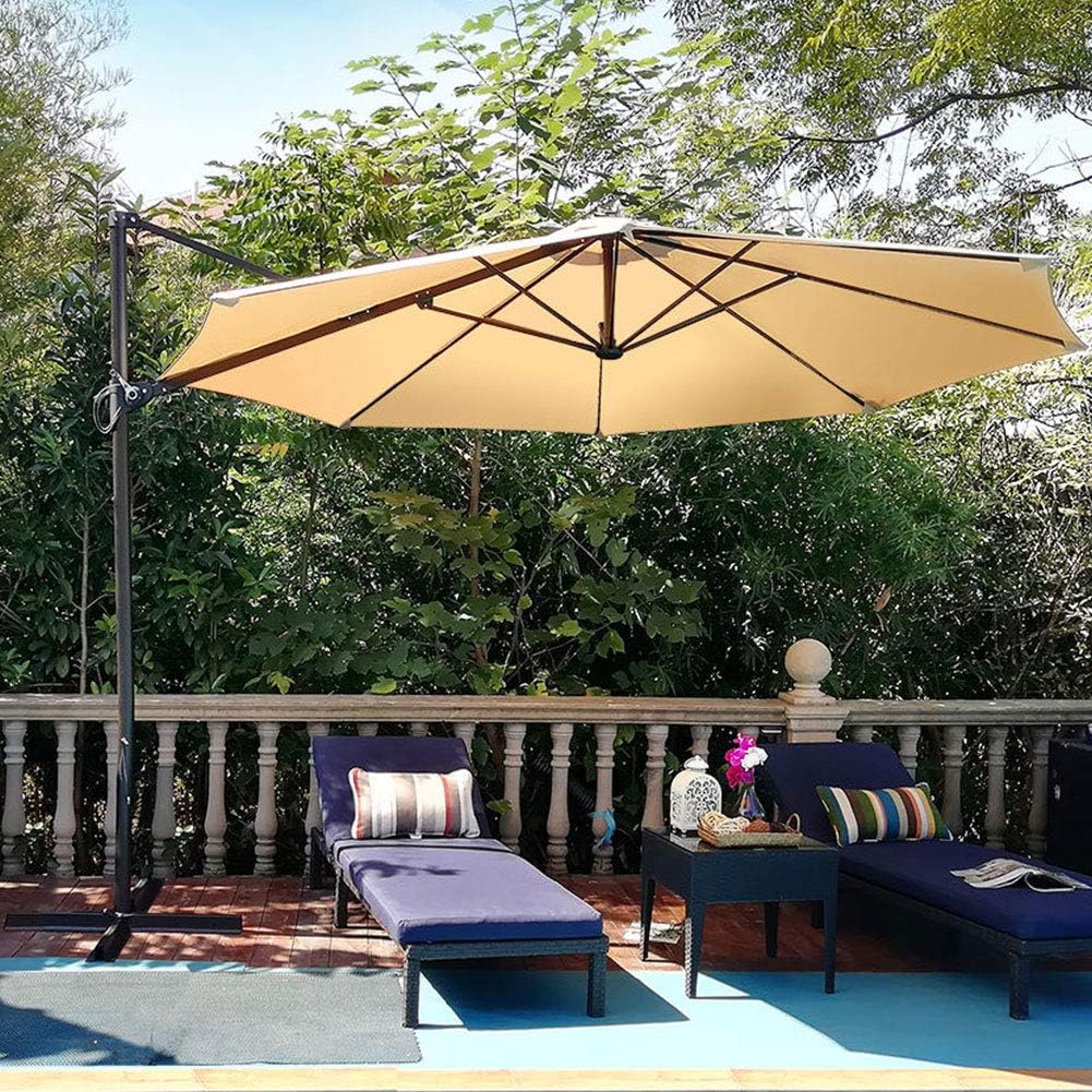 Amazon.com : PHI VILLA 11ft Patio Cantilever Umbrella Outdoor Large