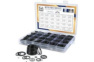 AAM ESSENTIALS O Ring Kit - 960Pcs 20 Sizes - Nitrile Rubber O Ring Assortment Kit for Automotive, Plumbing, Pressure Washer & Industrial Repairs, Air or Gas Sealing Connections, Resist Oil and Heat