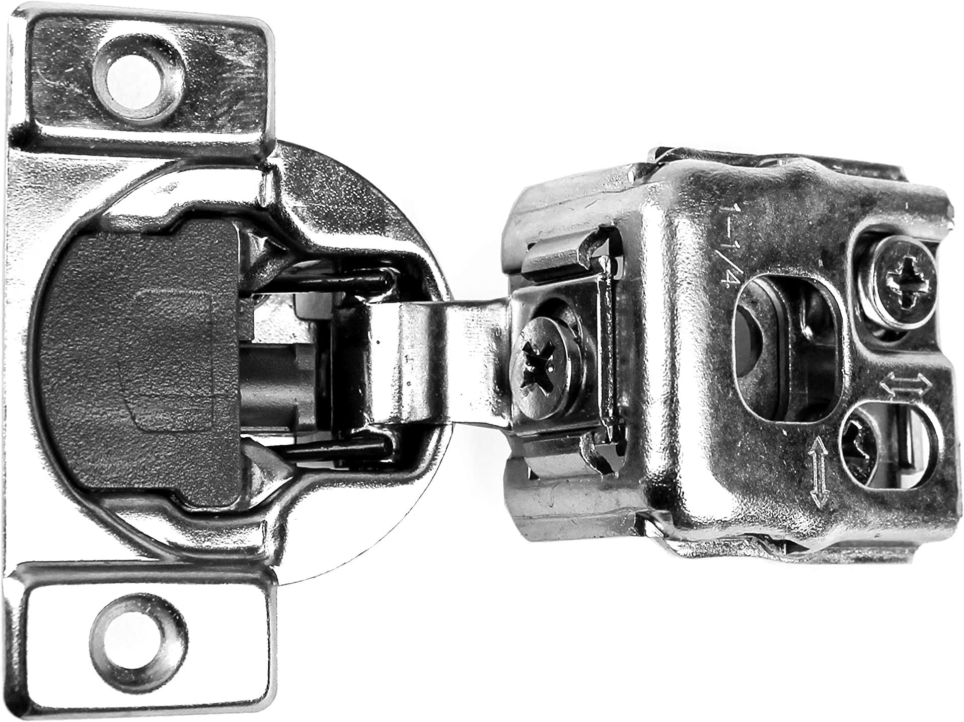 Berta (60 Pieces) 1 1/4 inch Overlay Soft Closing Face Frame Cabinet Hinges, 105 Degree 6-Ways 3-Cam Adjustment Concealed Kitchen Cabinet Door Hinges with Screws (1-1/4 in. Overlay, 60 Pieces)