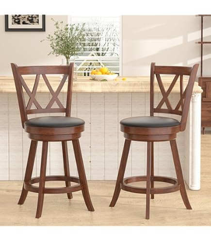 Juego De 2 Taburetes De Bar De Terciopelo Rosa, Robin - Happy Garden