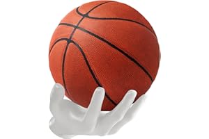 MillMB Handmade Secure Wall Mount Basketball Display Hand Basketball Holder for Garage Man Cave Furniture Basketball Stand Display Ball Display Case Wall Storage for Basketball Football
