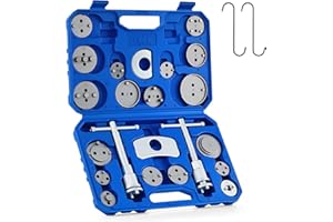 Orion Motor Tech 24pc Brake Caliper Compression Tool Set, Heavy Duty Brake Piston Compressor Tool and Wind Back Kit for Brake