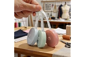 3 Pack Tape Measure, Measuring Tape for Body Measurements,Fabric Sewing Tailor Cloth Knitting, Craft Weight Loss Retractable 