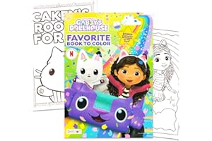 DreamWorks Gabby's Dollhouse Livre de coloriage et d'activités – 32 pages de coloriage de dessin animé, feuilles d'activités,