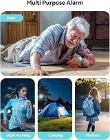 TECKNET Personal Safety Alarm 130 dB USB Rechargeable with Light view 6