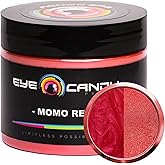 Eye Candy Pigments Premium Red Mica Powder - Momo Red (50gr) - for Epoxy, Resin, Soap, Paint, Woodworking, Acrylic Pouring, Bath Bombs, Fishing Lures - DIY Arts and Crafts Additive