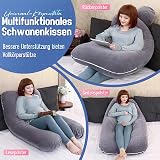 TaiBest U Shaped Full Body Pregnancy Pillow 55 Inch Cotton Cover Dark Grey view 6
