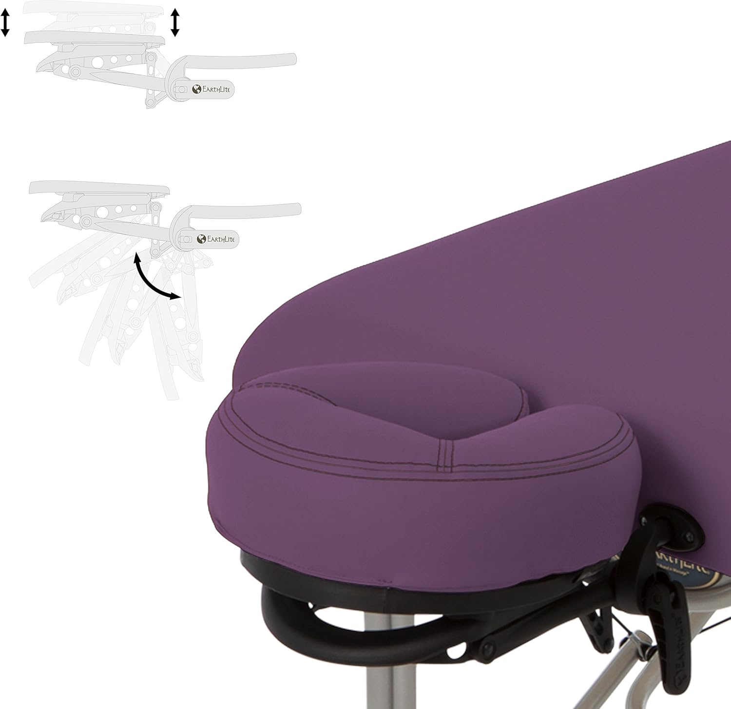 EARTHLITE Portable Massage Table Luna - 30" Wide, CFC Free Professional Foam, Weighs Only 29lbs, Patented, Strong Aluminum Reiki Frame (Working Weight 750lbs): Sports & Outdoors