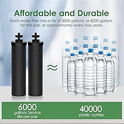 Montemono Black Filter Compatible with Big Berkey