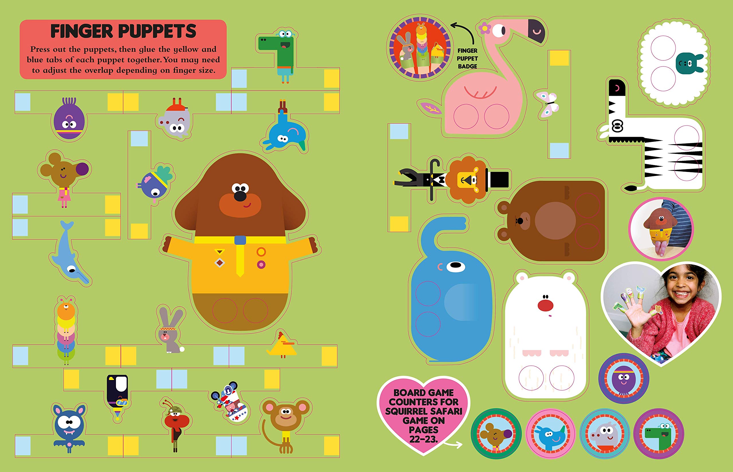 hey duggee finger puppets