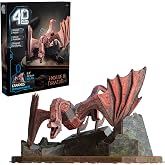 4D Build, House of the Dragon Caraxes Dragon 3D Model Kit, Game of Thrones Collectibles &amp; Desk D&eacute;cor, Adult Puzzle, Building Toys, 101 Pcs, 3D Puzzles, Gift Ideas for Ages 12 &amp; Up