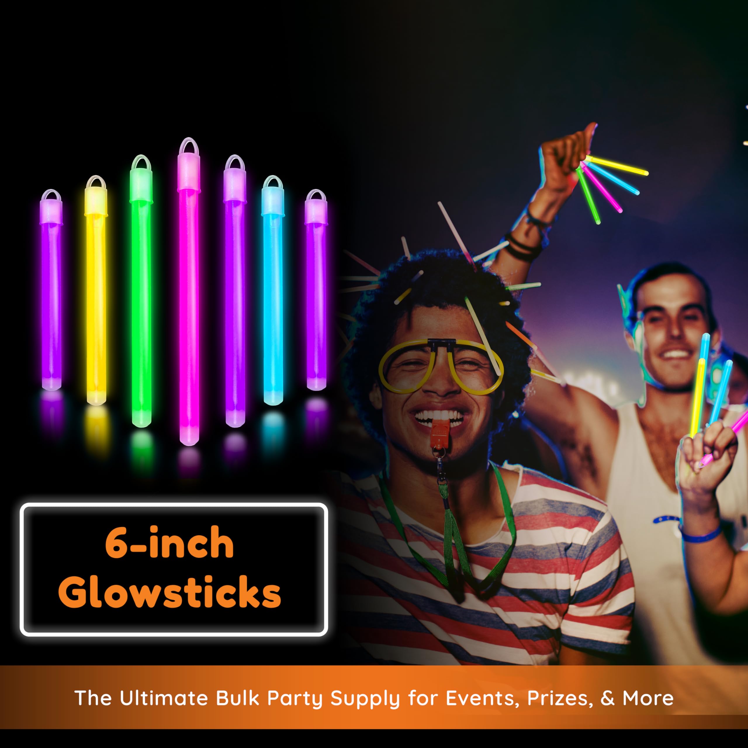 Glow Fever Glow in The Dark Sticks - 100 ct 6