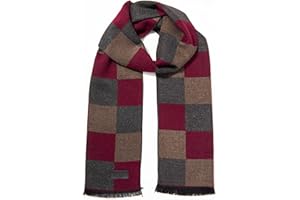 MARINO AVENUE Marino’s Winter Cashmere Feel Men Scarf,100% Cotton Fashion Scarves, In Elegant Gift Box