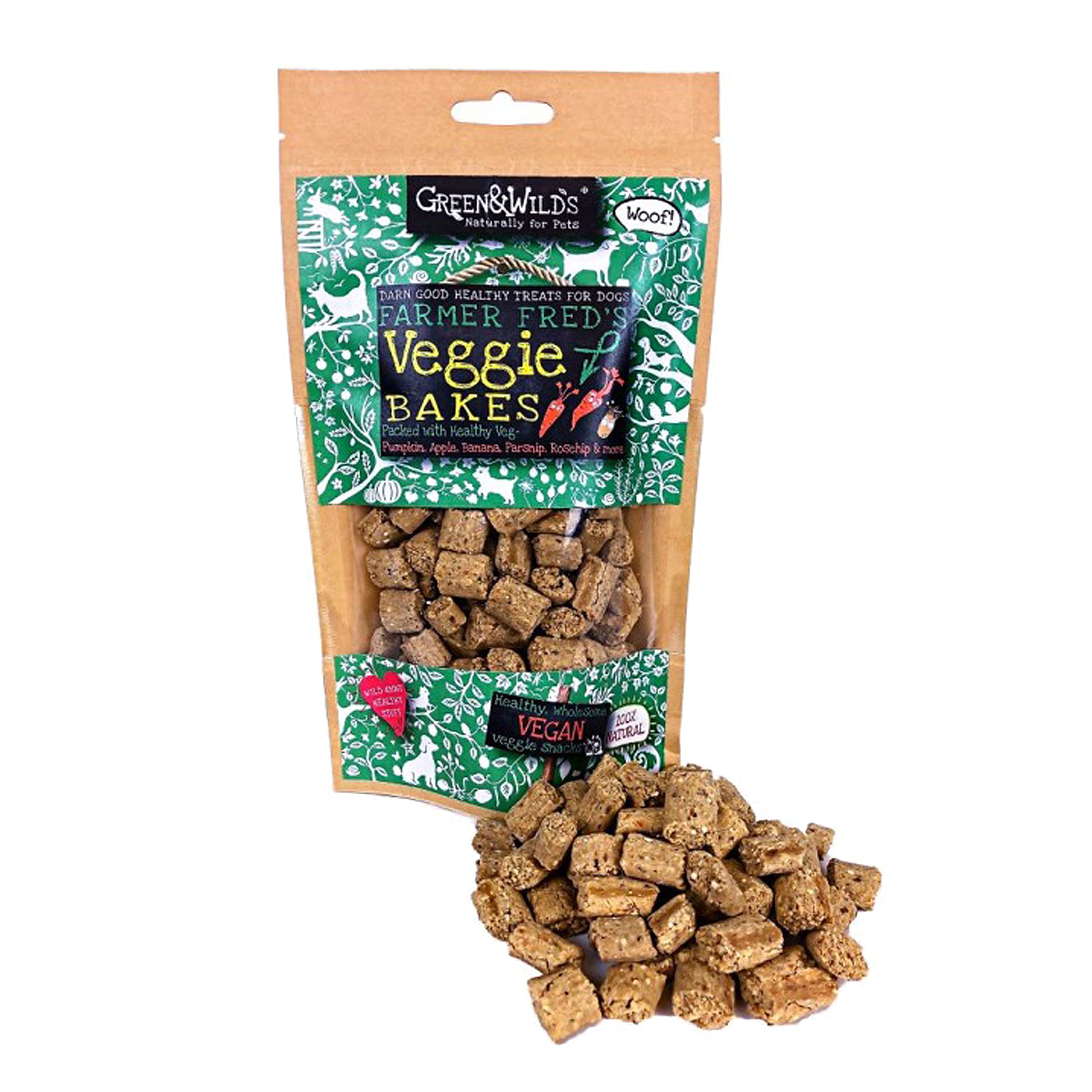 Green & Wilds Eco Dog TREATS - Veggie Bakes
