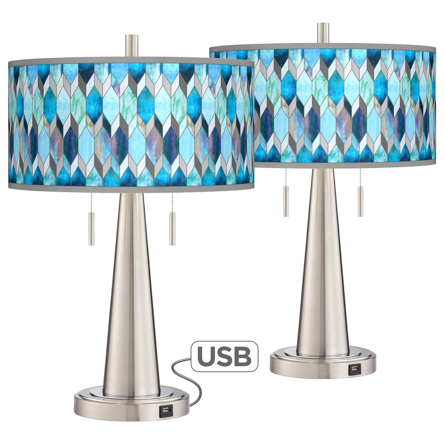 Best Set Of Two Blue Table Lamp