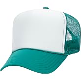 OTTO Polyester Foam Front 5 Panel High Crown Mesh Back Trucker Hats in 97, Bulk, Wholesale