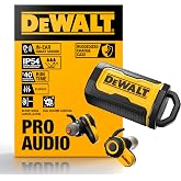 DEWALT Jobsite Pro X2 True Wireless Work Earbuds &mdash; ANC Active Noise Cancelling, Glove-Friendly Dial Control, 40+ Hour Runtime, IP54 Water Resistant, 4 EQ Modes, Bluetooth