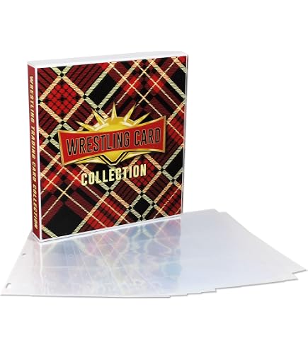 wwe trading card binder UniKeep WrestleMania Themed Collectible Storage making_leather free trading card pages OP-05 manga card! : Designs:Design 68