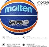 Molten BGR7-NOR Premium Rubber Basketball Size 6 Blue Orange Indoor/Outdoor view 2