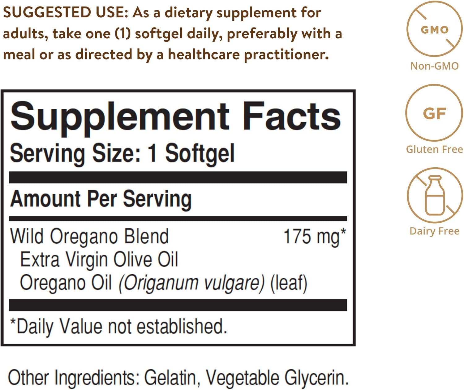 Solgar Wild Oregano Oil, 60 Softgels - High Quality Oregano Oil Concentrate - Immune Support - Includes Natural Antioxidant Phytochemicals - Non GMO, Gluten Free, Dairy Free - 60 Servings: Health & Personal Care