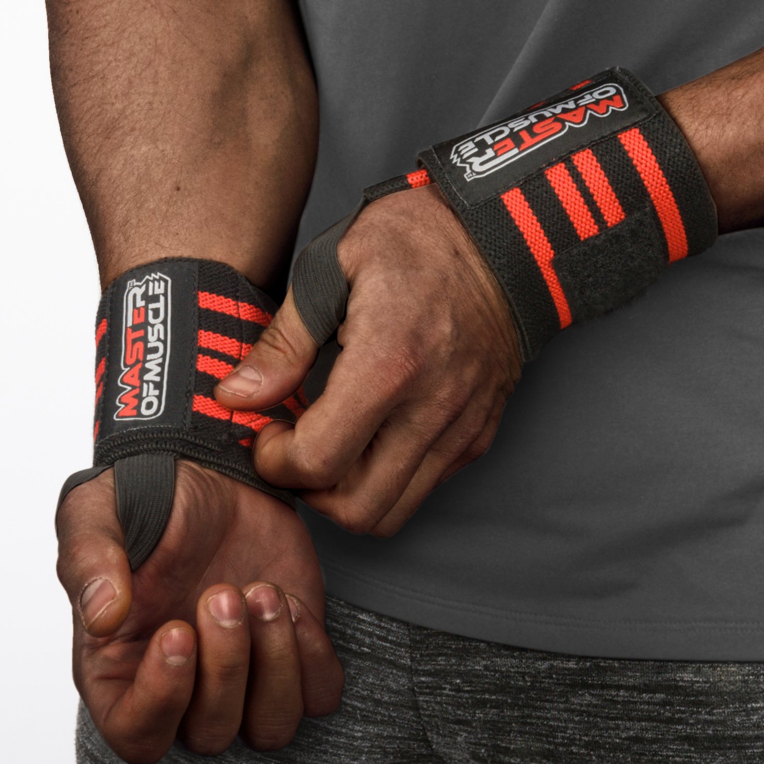 Wrist Wraps - Straps Your Wrists So You Can Smash Your Lifting Workout - Elastic Wrist Support For Weightlifting, BodyBuilding, Bench Press, Gym and More - For Women and Men - BONUS Powerlifting Guide