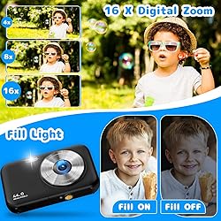 Digital Camera, Kids Camera with 32GB Card, FHD