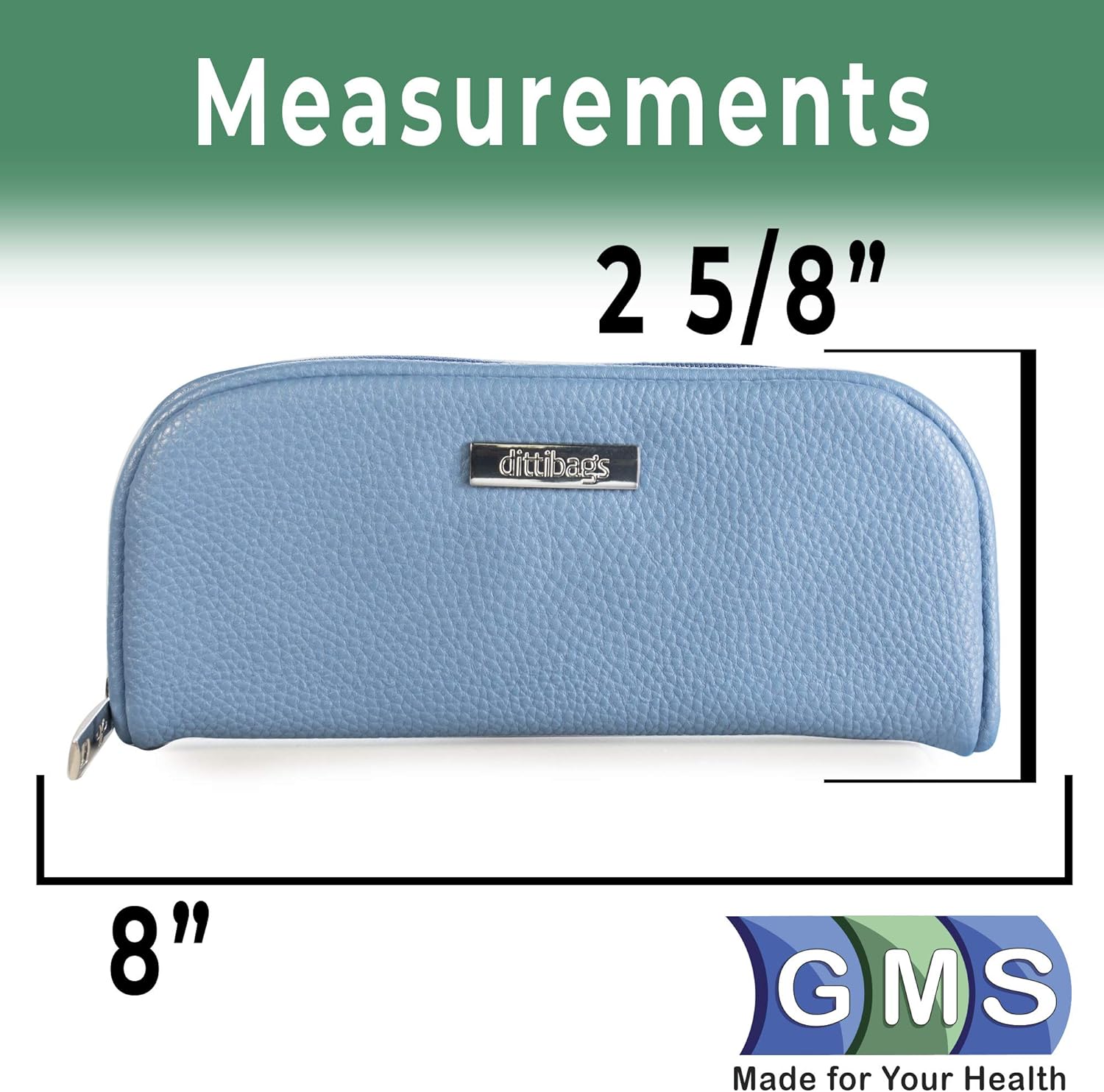 DittiBags Small Diabetic Travel Wallet for Insulin Pen, Pen Tips, Photo ID, and Credit Cards with Two Additional Pockets - for Travel and Everyday Use (Blue): Health & Personal Care