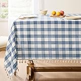 Softalker Checkered Tablecloth Rectangle, Heavy