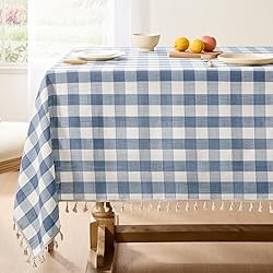 Softalker Checkered Tablecloth Rectangle, Heavy