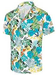 Hawaiian Shirts for Men Casual Summer Beach Shirt
