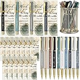 Geyoga 20 Set Employee Appreciation Gift Inspirational Ballpoint Pen Black Ink with Thank You Card Motivational Gift for Team Coworker Staff Office Nurse Volunteer(Morandi Color,Boho)