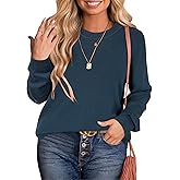 Arach&Cloz Women's Plus Size Wool Blend Sweater Fall Long Sleeve Tops 2025
