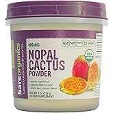 BareOrganics Nopal Cactus Powder | USDA Organic, Vegan, Non-GMO, Gluten-Free | Super Fruit, 8oz