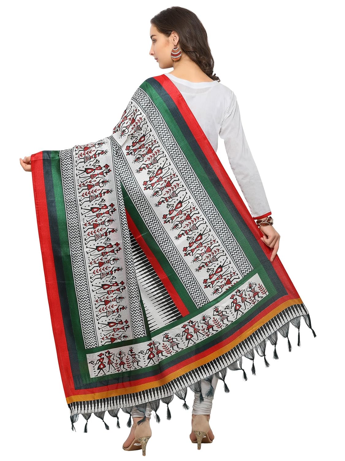 kanchnar women's bhagalpuri silk printed dupatta