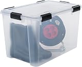 Iris Ohyama Air Tight Storage Box 70 L Set of 2 Clips Stackable view 4