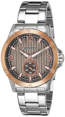 Giordano Analog Grey Dial Mens Watch - 1765-11