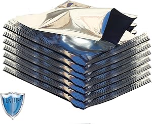 Gallon 5 Mil Premium Century Mylar Bags with PackFreshUSA LTFS Guide (100)