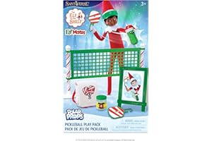 The Elf on the Shelf Polar Props Pickleball Play Pack Set - Elf Props and Accessories for Fun Holiday Sports Elf Scenes - Scout Elf Not Included