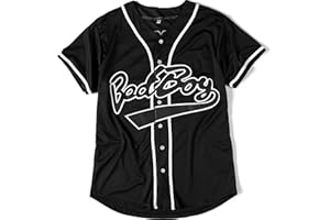 CUTHBERT Bad Boy 10 Baseball Jersey, 90s Hip Hop Men Clothing for Birthday Party, Club and Pub Dress