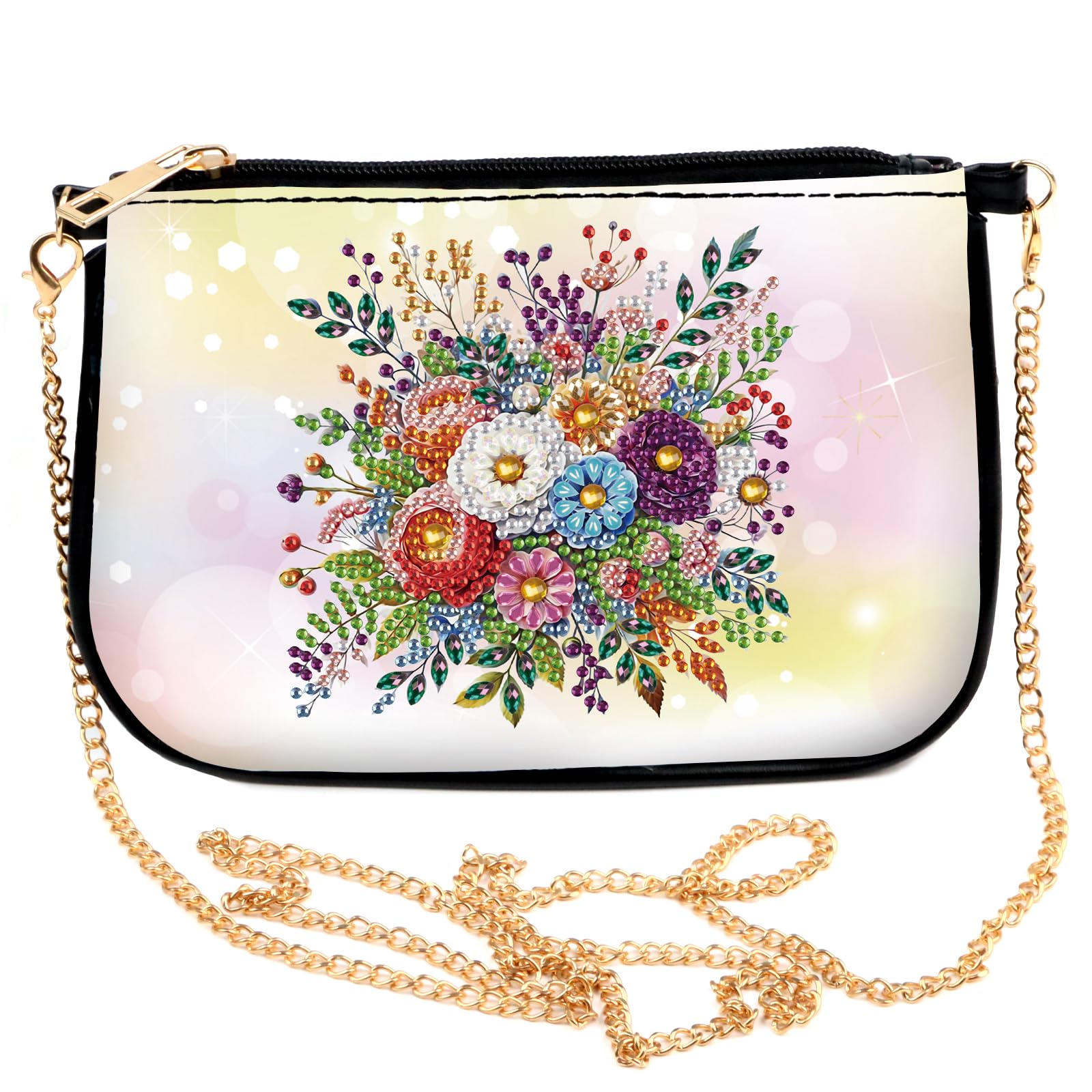 Photo 1 of ****STOCK PHOTO SIMILAR TO ITEM****
5D DIY Diamond Painting Purse, Butterfly Diamond Art Kit Cosmetic Bag, Shoulder Zip, Can be Used as a Gift for Friends