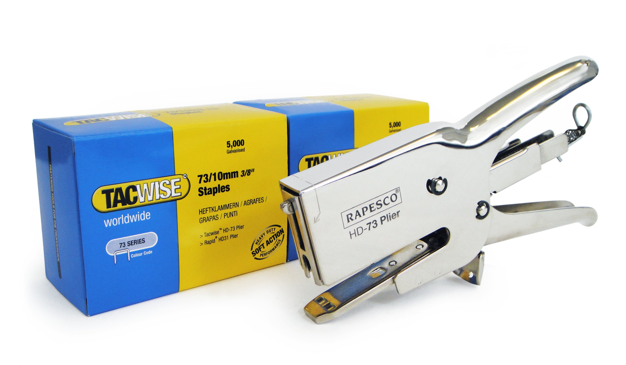 Tacwise 1213 HD-73 Plier Stapler and 10,000 Type 71 Staples, Bundle