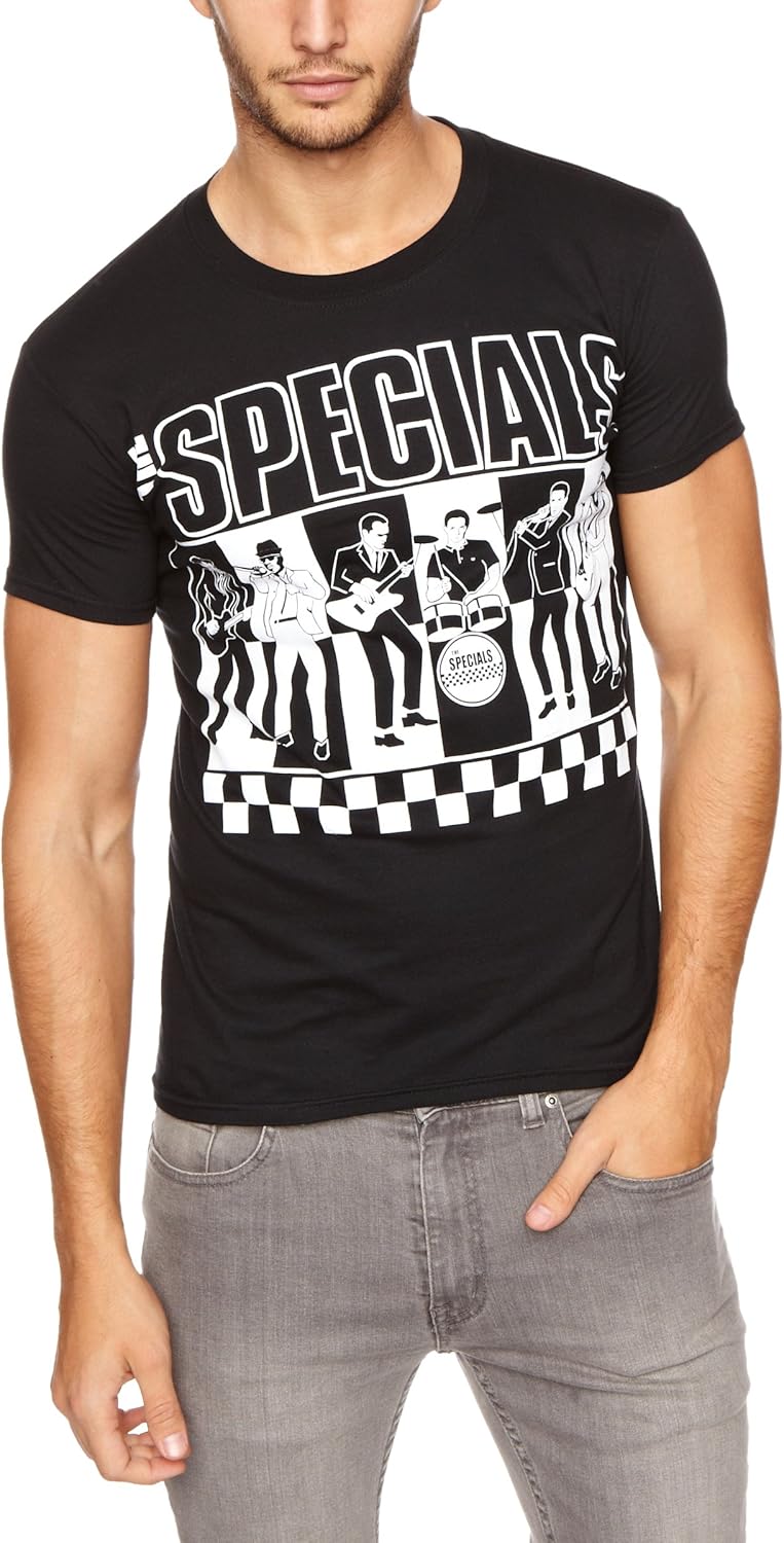 The Specials Band Graphic Mens TShirt Black Medium Amazon.co.uk Clothing