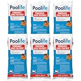 Poolife Turbo Shock to Eliminate Algae, Bacteria &amp; Cloudy Water - Strongest 78% Calcium Hypochlorite Pool Shock - Fast-Dissolving, No Pre-Mixing - Safe Chlorine Shock for All Surfaces - 6 X 1lb Bag