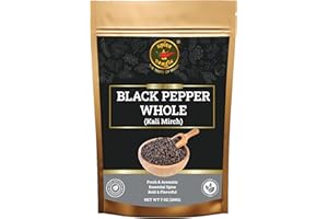 SPICE MAGIC THE TASTE OF MAGIC Spice Magic Black Tellicherry Peppercorns - Premium Quality, Fresh & Bold Flavor, Non-GMO, Perfect for Grinders & Cooking Indian Origin 7oz (200g)